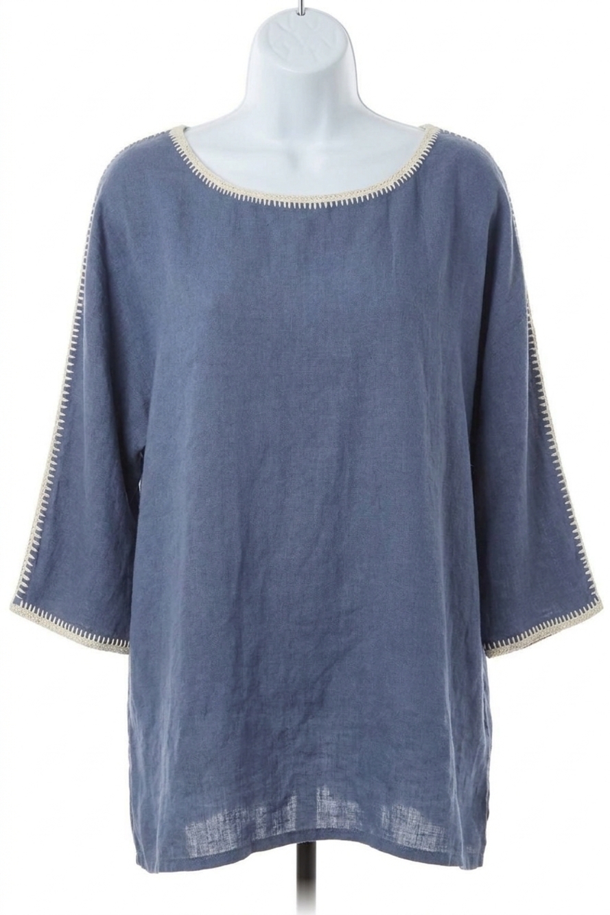 NEW HATCH women’s the luna top in blue